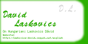 david laskovics business card